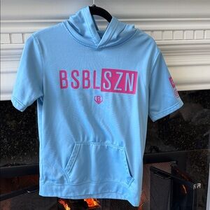 BSBLSZN Light Blue Kids Hoodie
